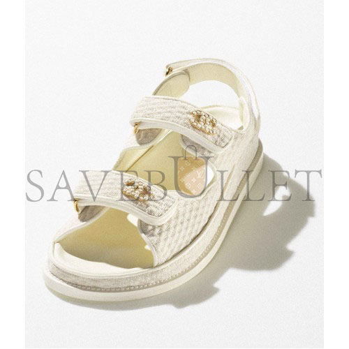 CHANEL SANDALS 		KNITWEAR			IVORY G35927 X56555 0N578