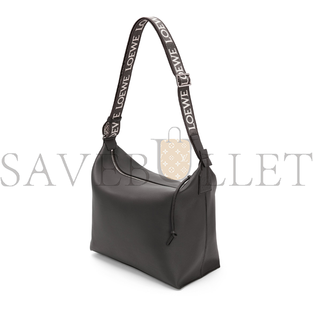 LOEWE CUBI CROSSBODY BAG IN SUPPLE SMOOTH CALFSKIN AND JACQUARD (44*30*18cm)