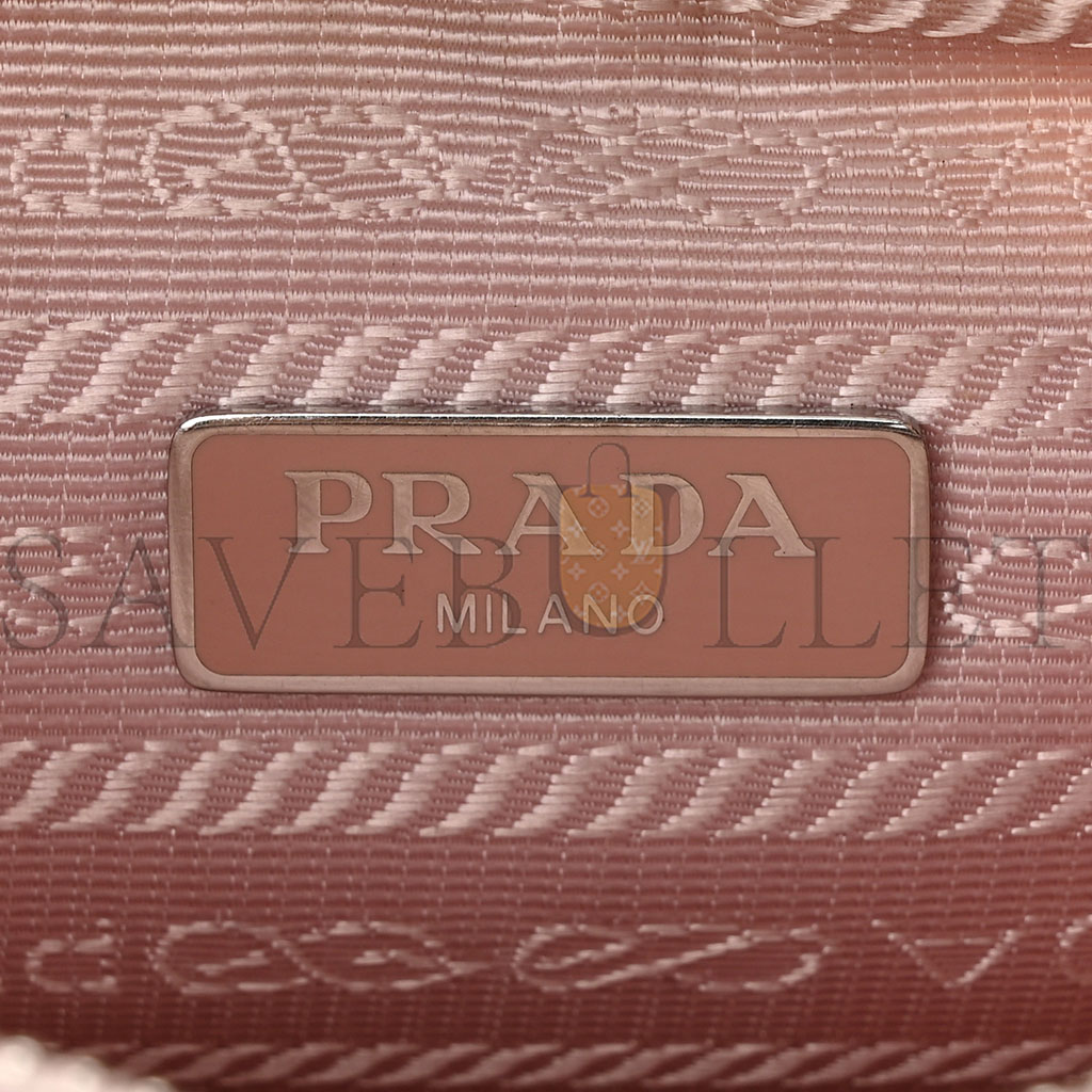 PRADA NYLON RE-EDITION 2005 SHOULDER BAG ALABASTRO (22*12*6cm)