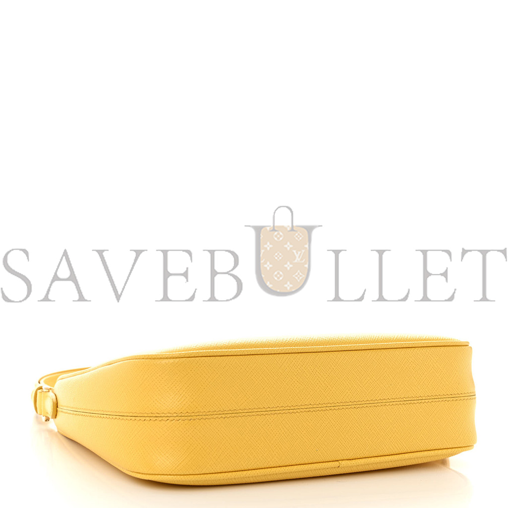 PRADA SAFFIANO LUX RE-EDITION MINI SHOULDER BAG SOLEIL (23*18*7cm)