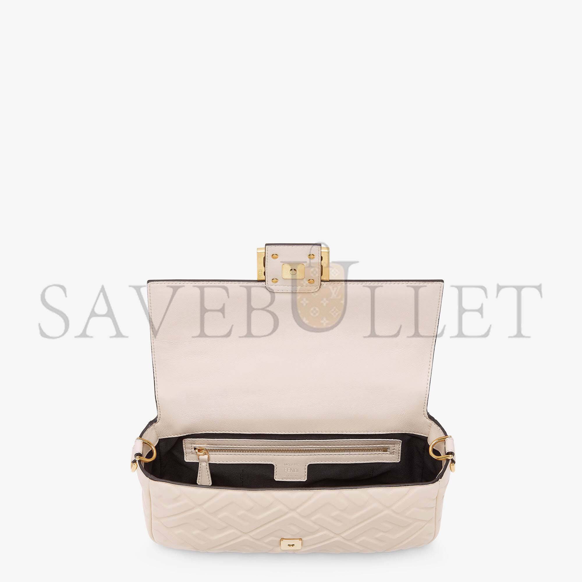 FENDI BAGUETTE - PINK LEATHER BAG 8BR600A72VF191J (27*15*6cm)