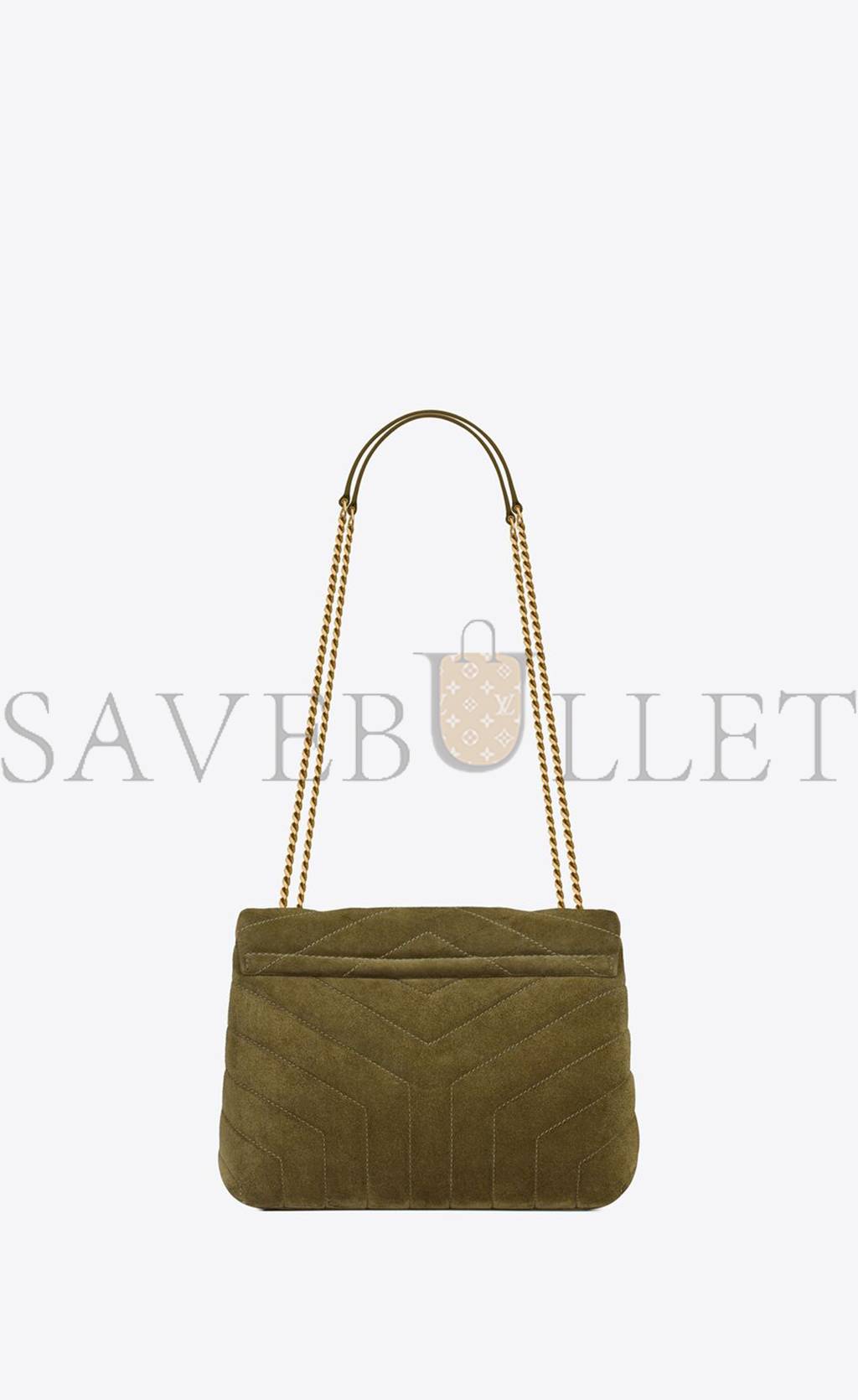 YSL LOULOU SMALL IN QUILTED &QUOT;Y&QUOT; SUEDE 4946991U8673206 (23*17*9cm)