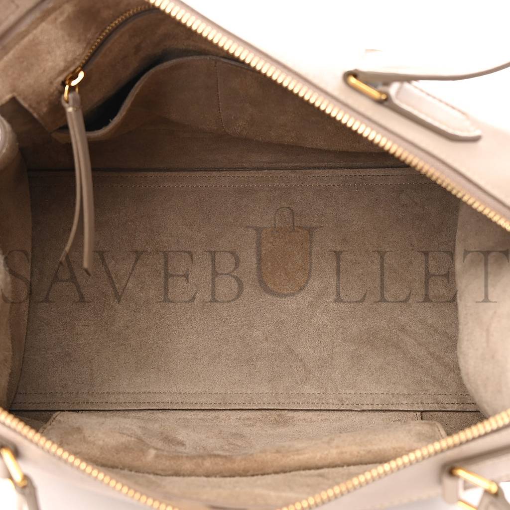 CELINE SMOOTH CALFSKIN SMALL RING BAG LIGHT TAUPE (30*26*17cm)