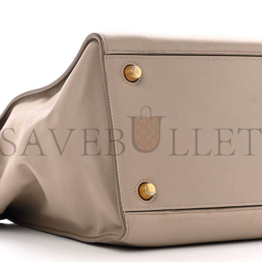 CELINE SMOOTH CALFSKIN SMALL RING BAG LIGHT TAUPE (30*26*17cm)